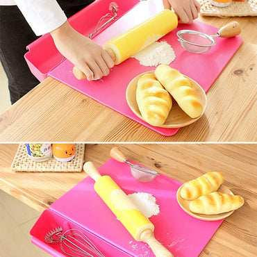 Cutting Chopping Board Set with Food Holder Container Tray