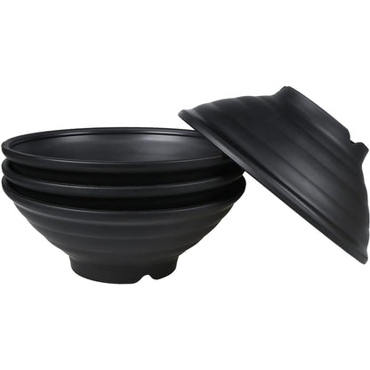 Round Bowl Black Melamine Dinnerware