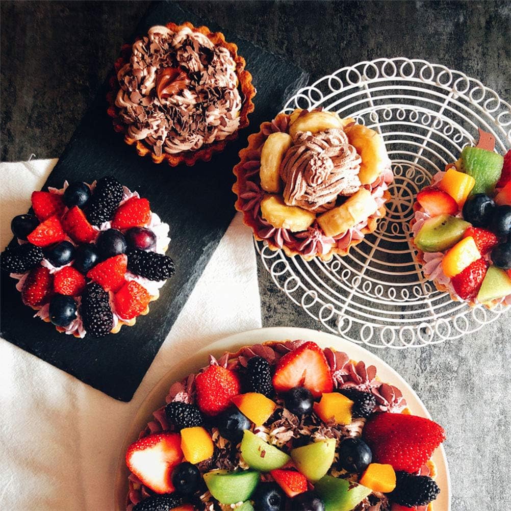 Danny Home 1-Pcs Carbon Steel Premium quality , Non-stick Detachable Mini Round Tart Pan 10cm
