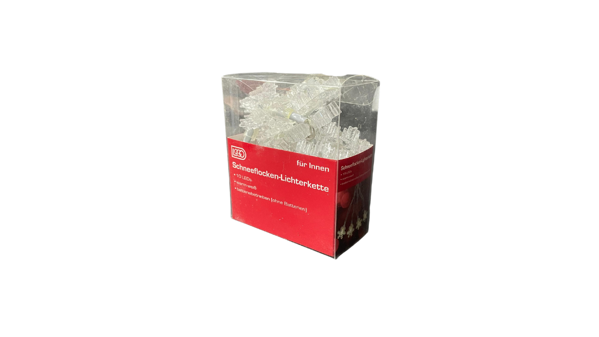 Christmas Lights – Snowflake lights Warm White 10 Led