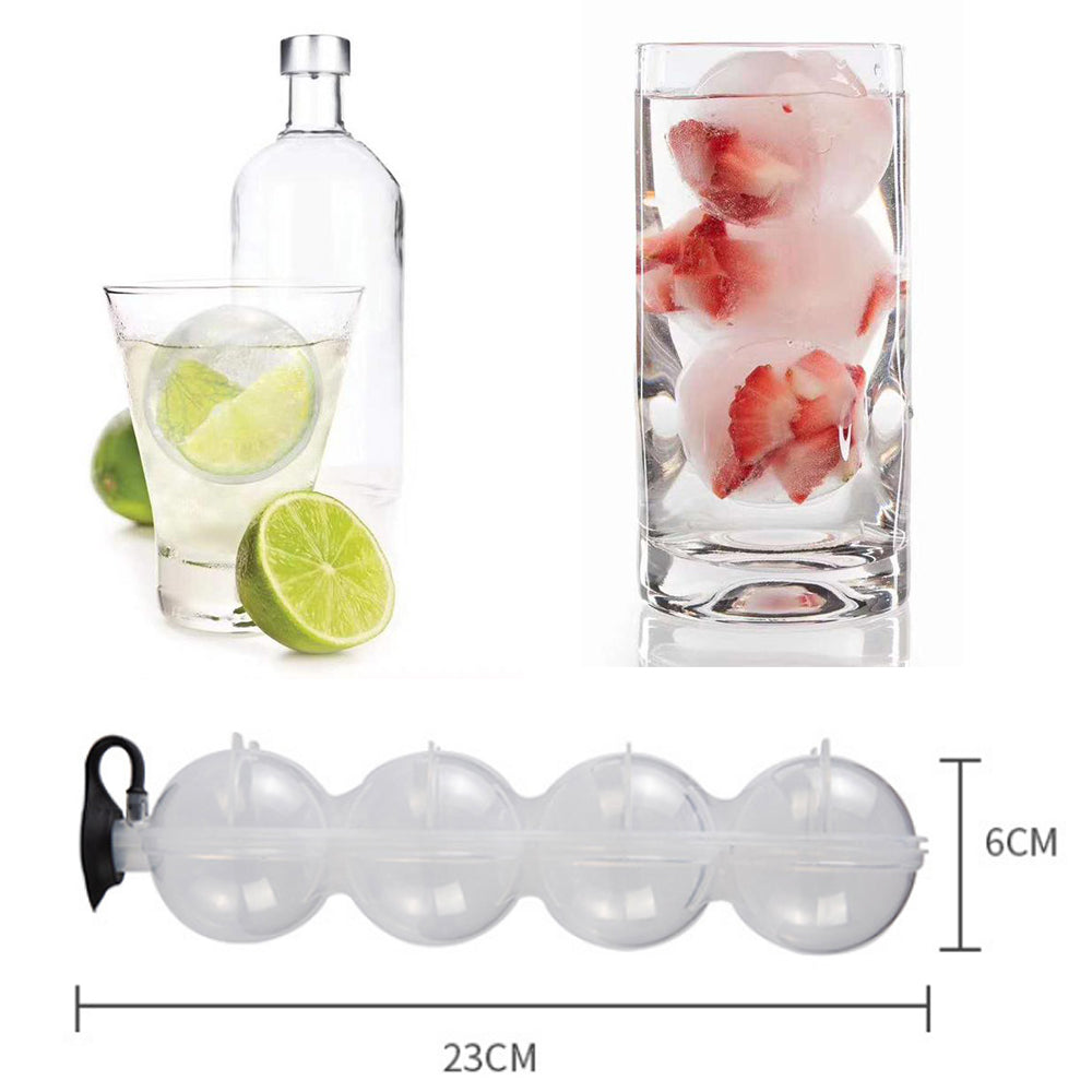 4 Large Ice Ball Maker Cube