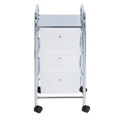 Wenko Household and Bathroom Trolley "MESSINA" with 3 Drawers