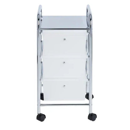 Wenko Household and Bathroom Trolley "MESSINA" with 3 Drawers