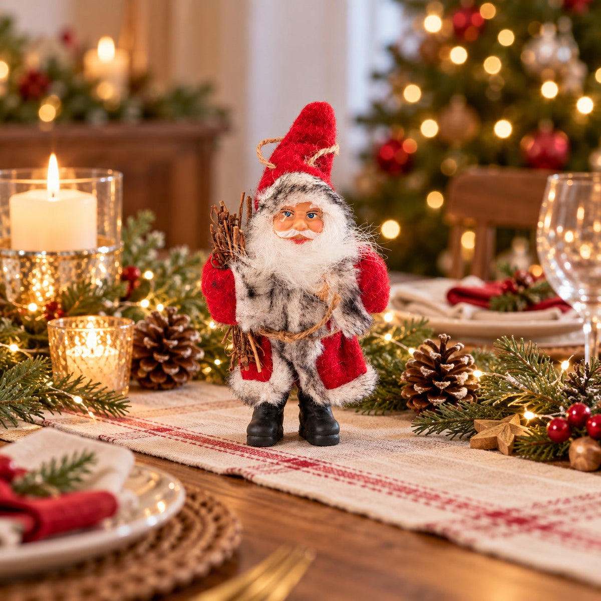 House of Seasons Santa Claus Christmas Figurine – 20 cm