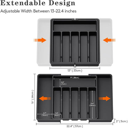 Expandable Drawer Organizer – Adjustable Cutlery & Utensil Storage