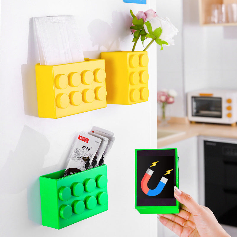 2-Piece Magnetic Block Storage Box Set