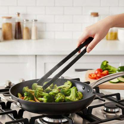 Premium Silicone tong for cooking Black Granite 29cm
