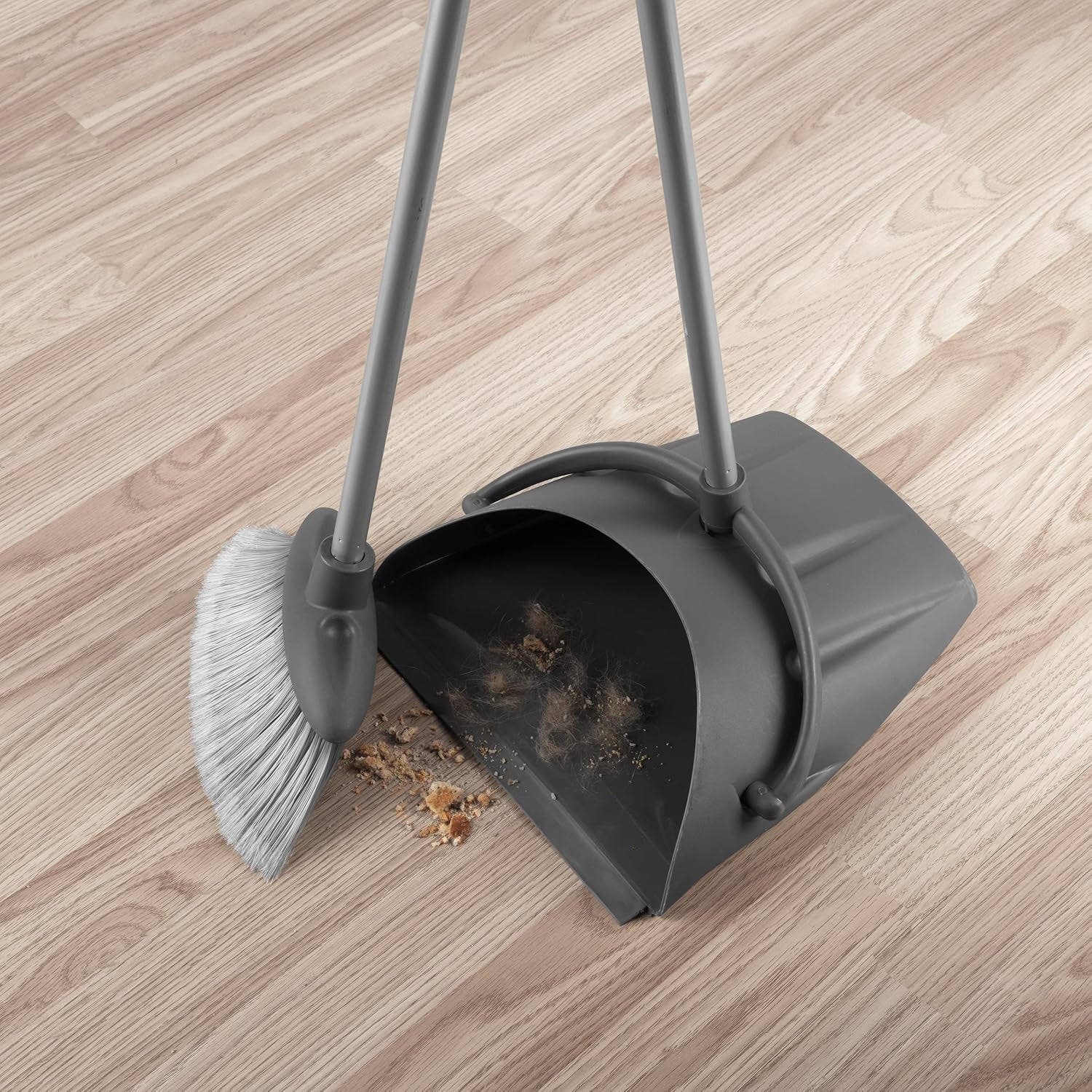 Danny Home 2-Pcs Compact Dustpan & Broom Set