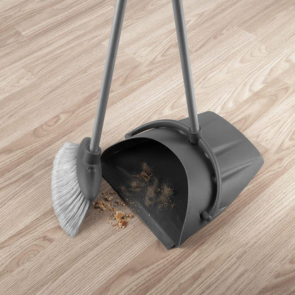 Danny Home 2-Pcs Compact Dustpan & Broom Set