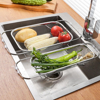 Stainless Steel Over The Sink Strainer Basket