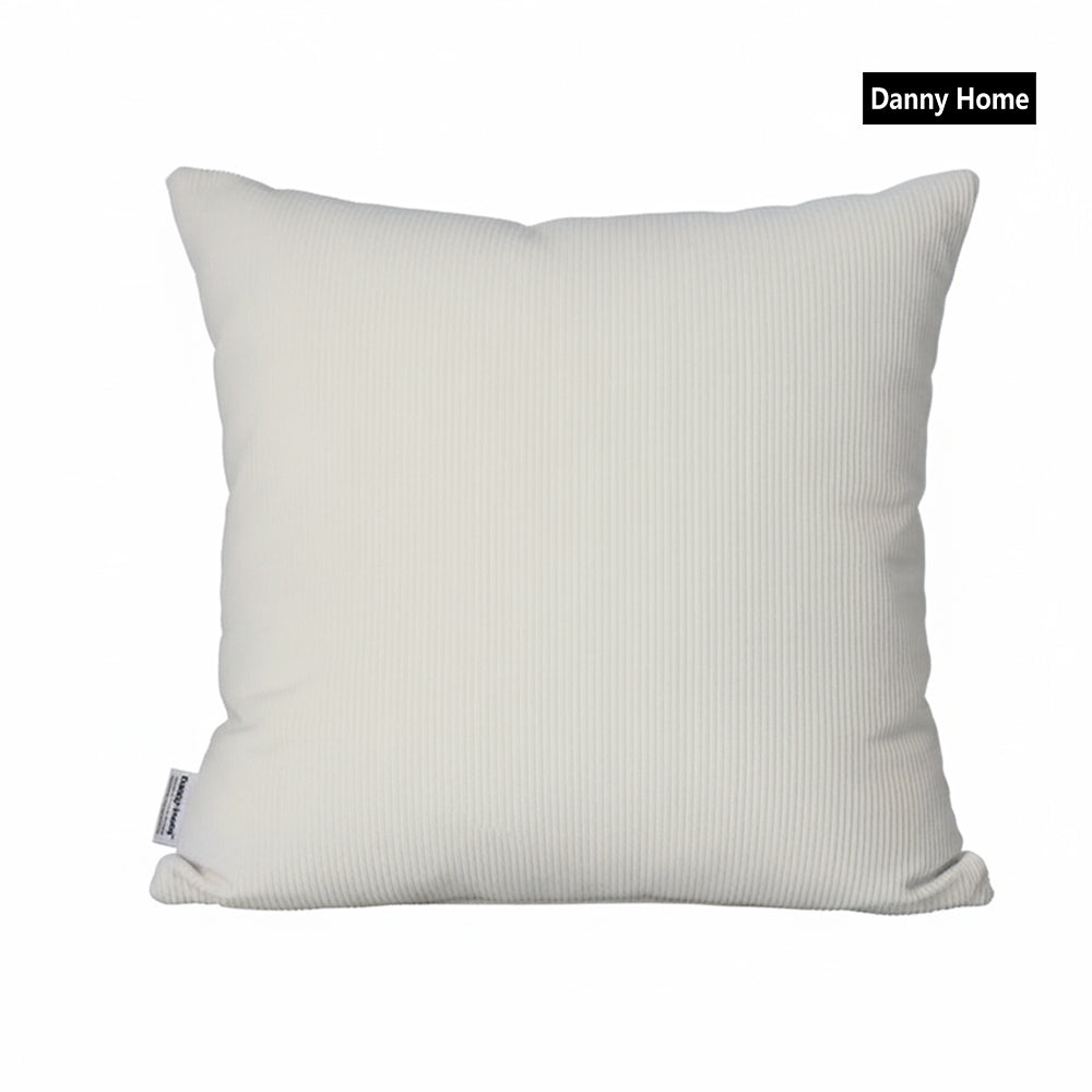 Danny Home Cotton Corduroy Cushion – off-white 50x50cm