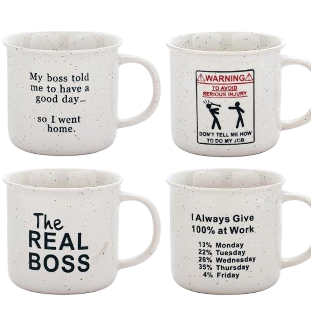 Danny Home 1-Piece Porcelain Printed Mugs – 350ml