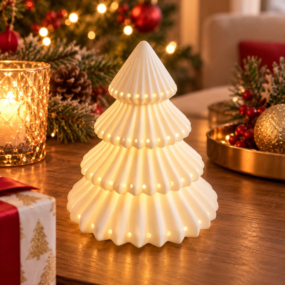 MICA Lavender Boudoire LED Christmas Tree – Warm White – 17 cm