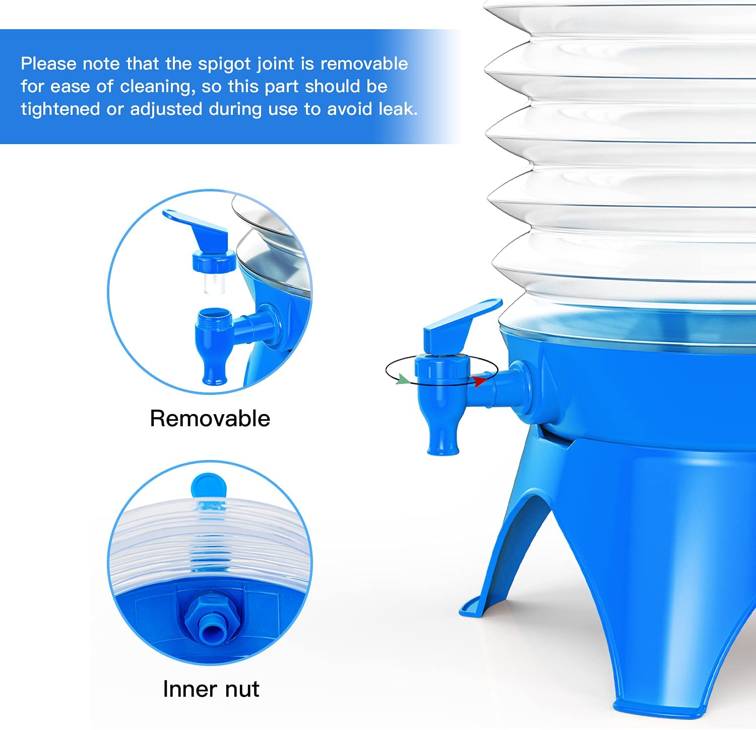 Portable Foldable Beverage Dispenser – 5.5 Ltr