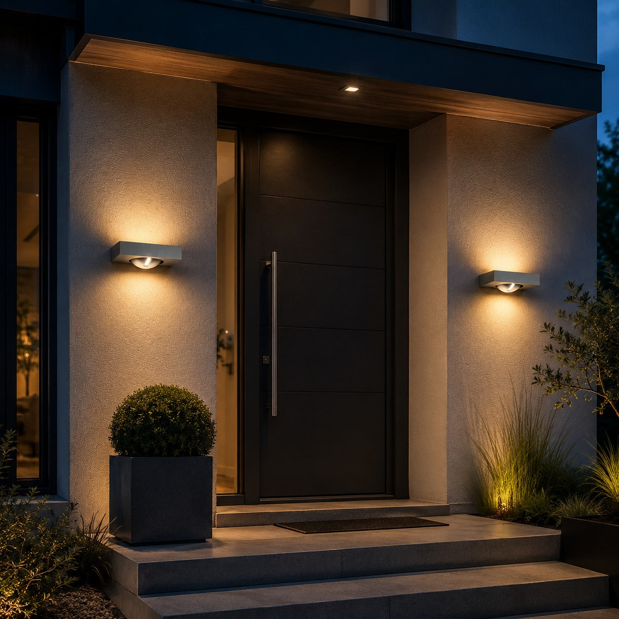 Philips Ledino Outdoor LED Wall Light – Light Grey | 7.5W Integrated LED | 350 lm | IP44 | Dimmable