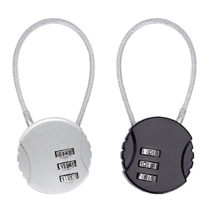 3-Digit Number Lock Combination With Zinc Alloy Steel Cable