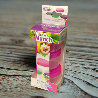 3-Pieces Dressing Food Storage Containers 40mL