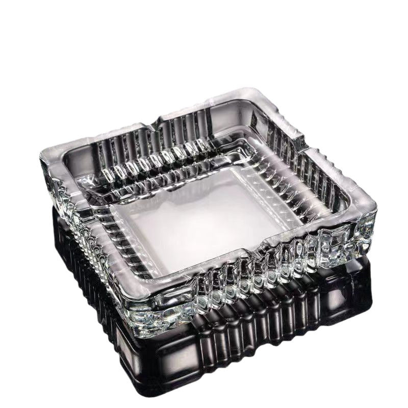 DELI Clear Glass Ashtray Diameter 10.5-cm