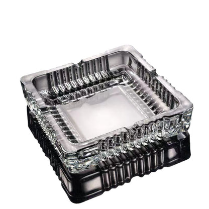 DELI Clear Glass Ashtray Diameter 10.5-cm