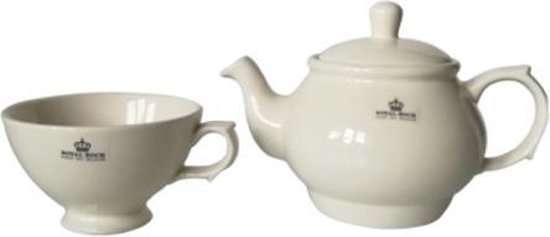 Royal Boch Teapot and mug ivory