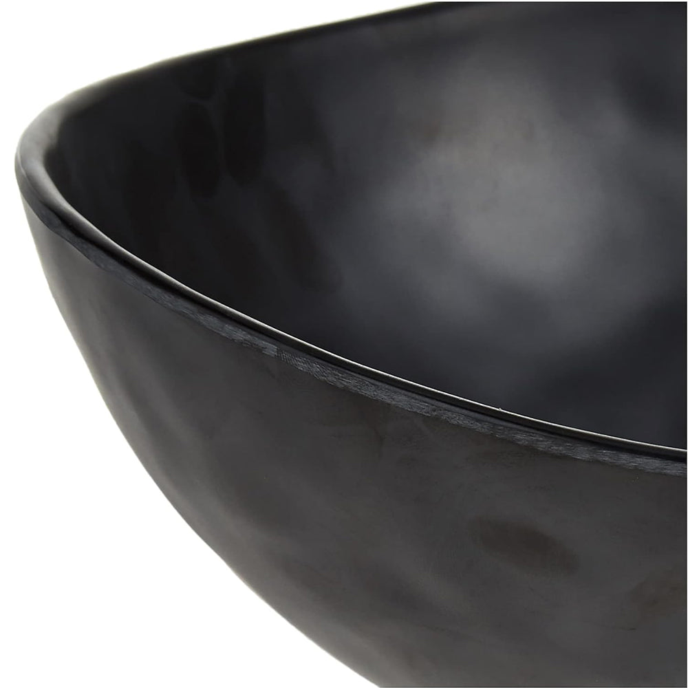 Salad Bowl Black Melamine Dinnerware