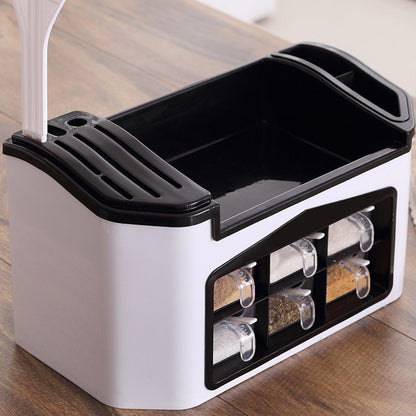 Spice Rack Organizer with Seasoning Jar Storage Box