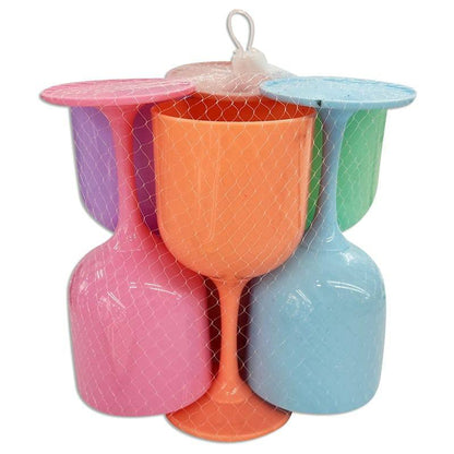 6-Pcs Unbreakable Plastic Party Cups