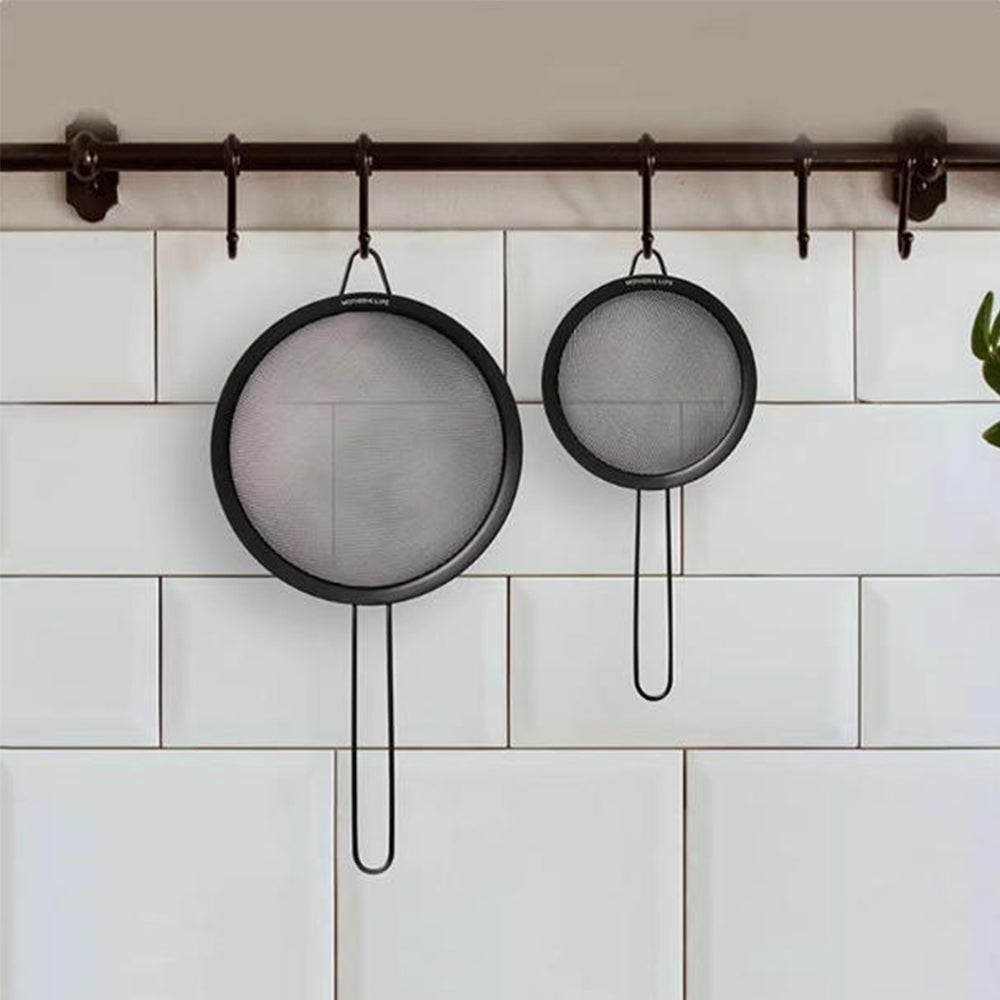 Premium Stainless Steel Strainer Black