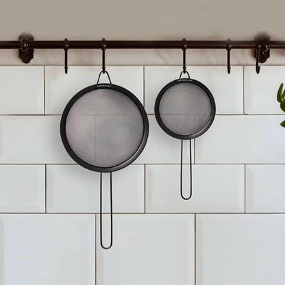 Premium Stainless Steel Strainer Black