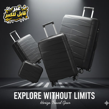 AtoZ Traveler, PP05 Set of 4 Pcs 100% Unbreakable Luggage