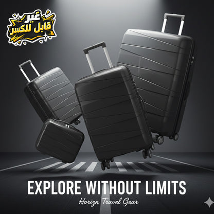 AtoZ Traveler, PP05 Set of 4 Pcs 100% Unbreakable Luggage