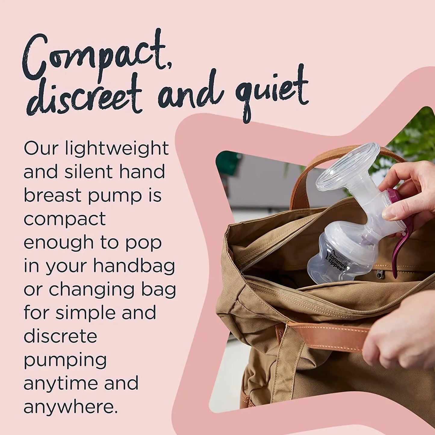 Tommee Tippee Made for Me Single Manual Breast Pump Cushioned Silicone Cup