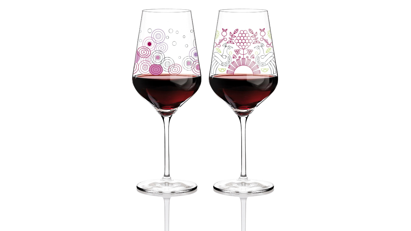 Ritzenhoff, Set Of 2 Red Wine Glasses, Ito & Jacquart