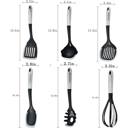 Danny Home 6-Pieces Non-Stick Silicone Cooking Utensils Set