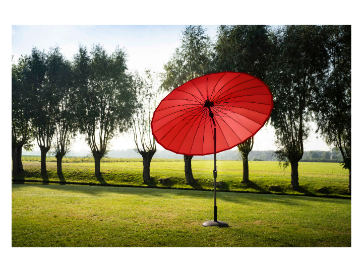 Parasol Verona Black/Red 2,5x2,5m
