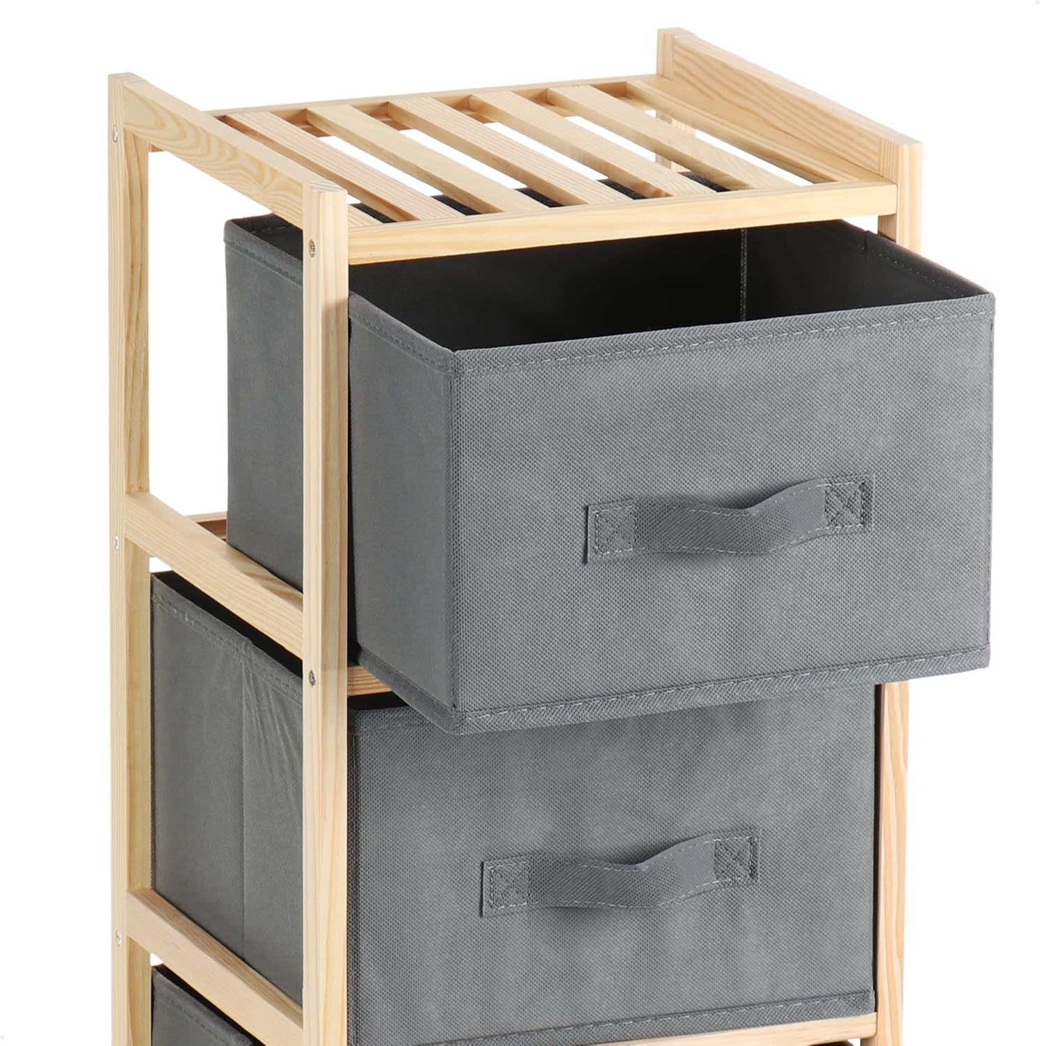 Danny Home Storage Cabinet with 3 Storage Drawers