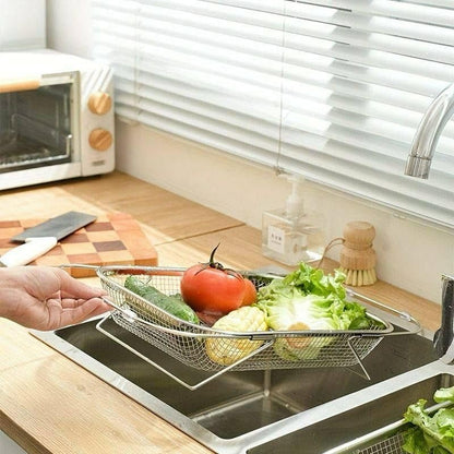 Stainless Steel Over The Sink Strainer Basket
