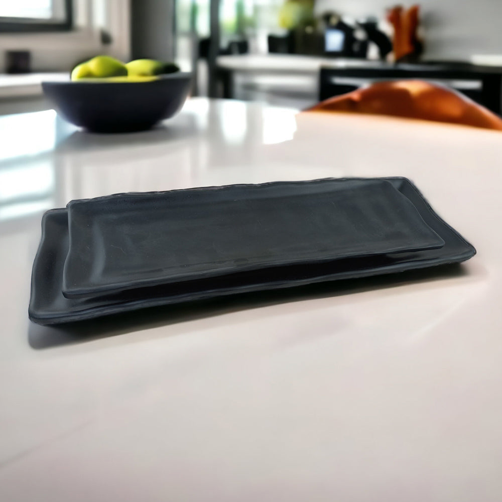 Black Melamine Dinnerware