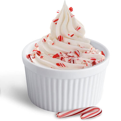 Danny Home 4-Pcs Mini Ramekins 160ml Small Ceramic Bowls for Dips, Souffle, Creme Brulee, and Baking
