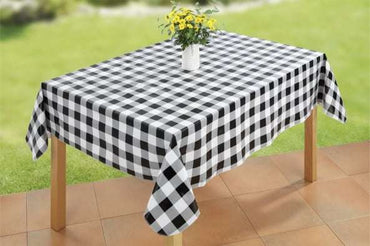 Karo Tablecloth grey 180x140cm by Wenko