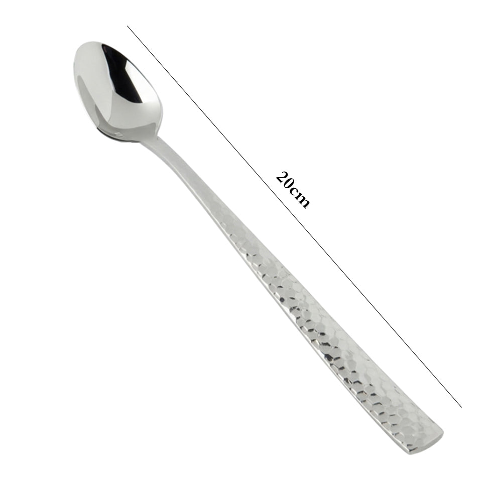 Danny Home 6-Pieces Stainless Steel Long Handle Spoons Silverware Flatware