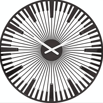Koziol PIANO Wall Clock 45cm – 3D Sunburst Design