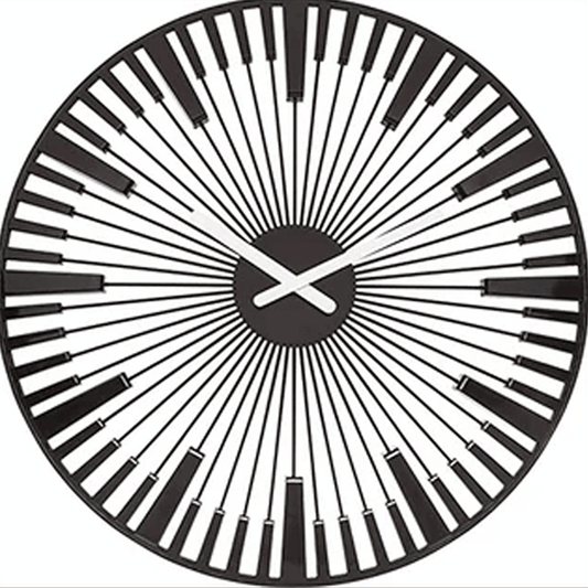 Koziol PIANO Wall Clock 45cm – 3D Sunburst Design