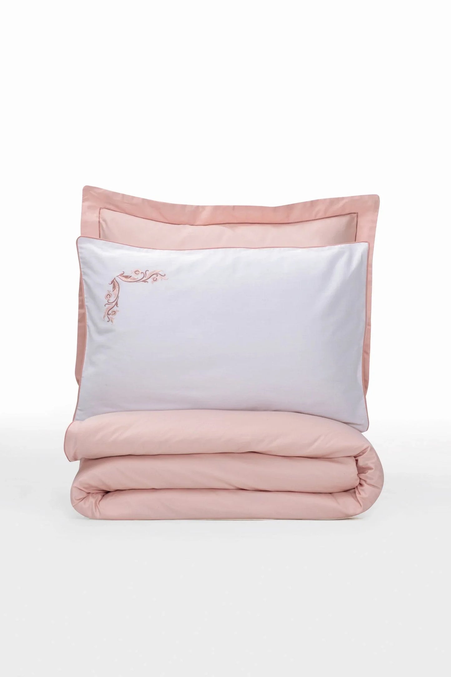 Elite Silk cotton Double Duvet Cover Set Melinda Pink