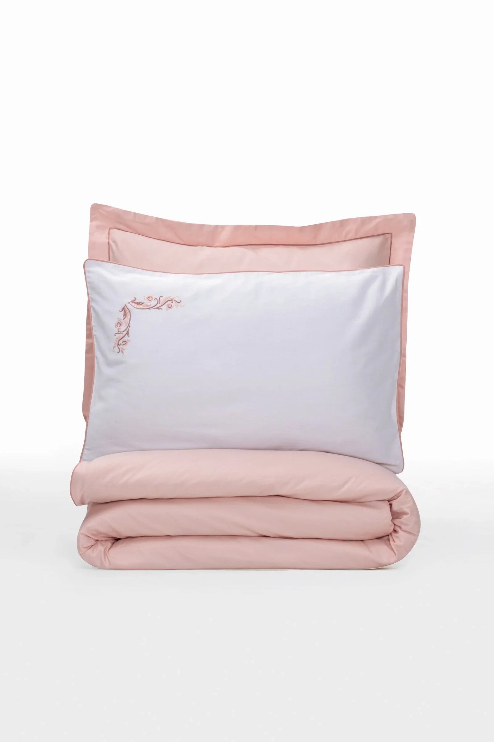 Elite Silk cotton Double Duvet Cover Set Melinda Pink