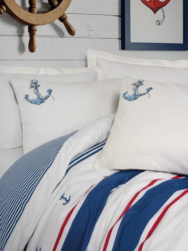 Double size Duvet Cover Set Brine Ecru