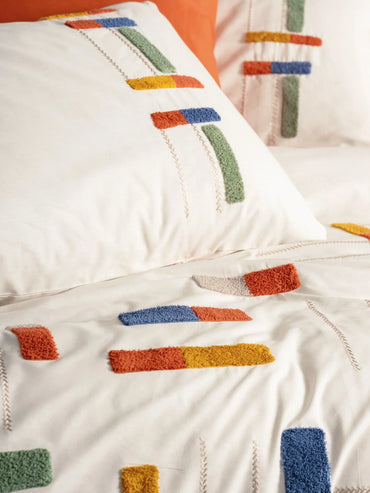 Embroidered  Double Duvet Cover Set Katy