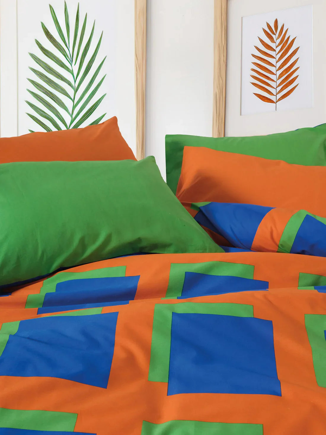 Popping Colors Double Fitted Sheet Duvet Cover Set reversable VENUS