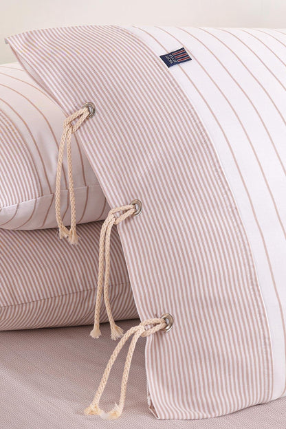 Cruise Double Yarn Dyed Duvet Cover Set - Beige