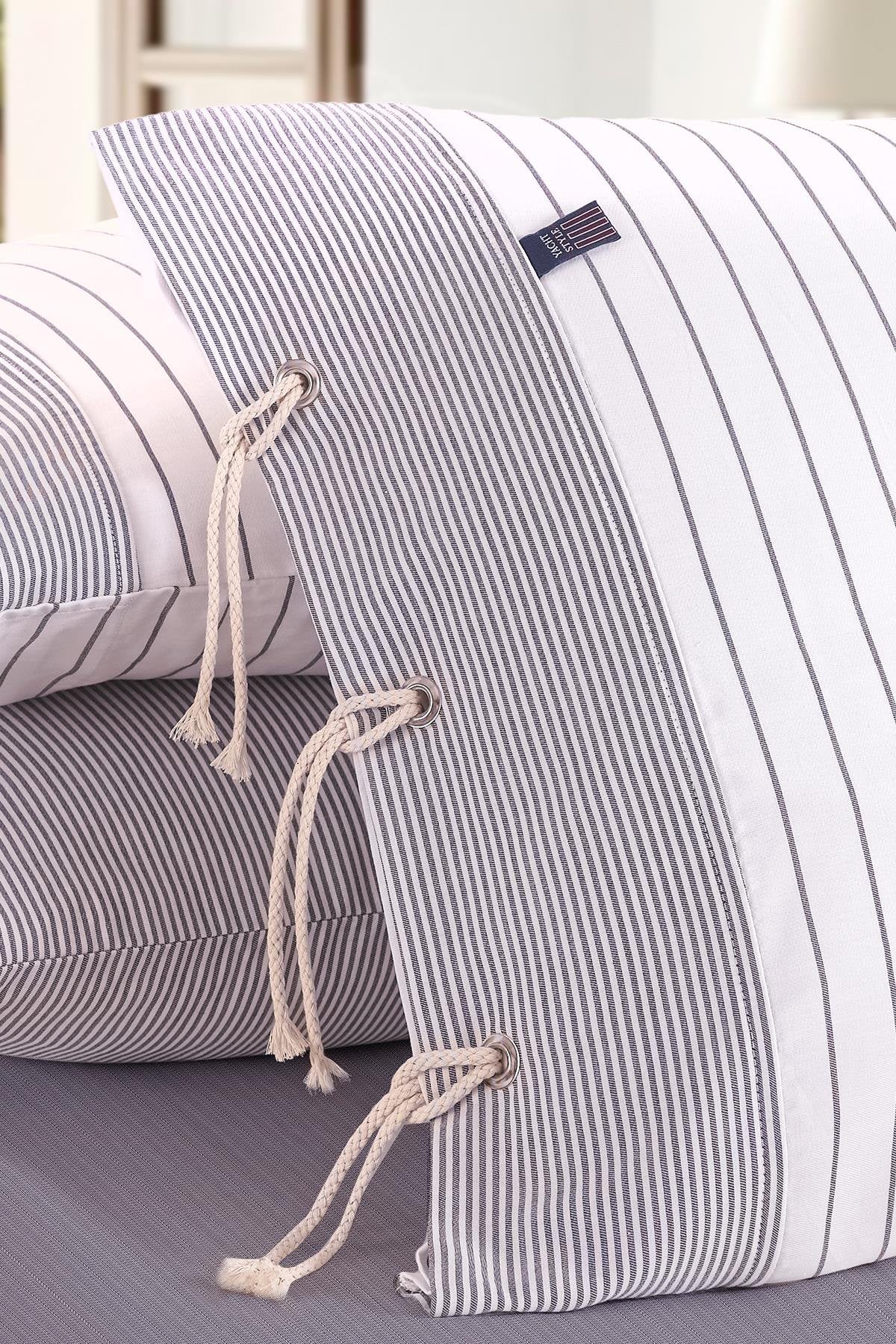 Cruise Double Yarn Dyed Duvet Cover Set - Indigo